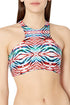 Luli Fama Like A Flame Glam High Neck Top Reversible